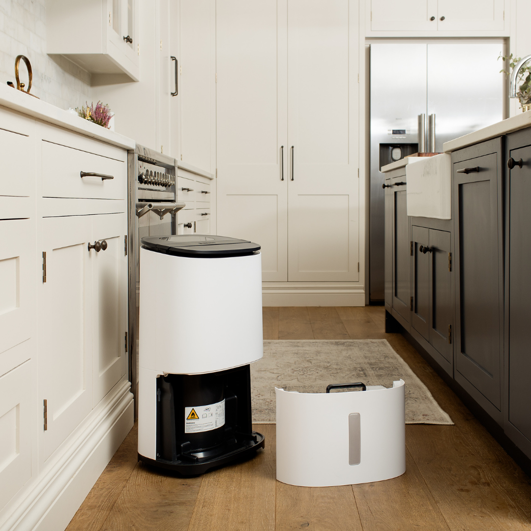 MeacoDry Arete Two 20L dehumidifier, angled view