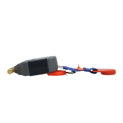 JAVAC VG64 digital vacuum gauge with hanging strap, lying flat