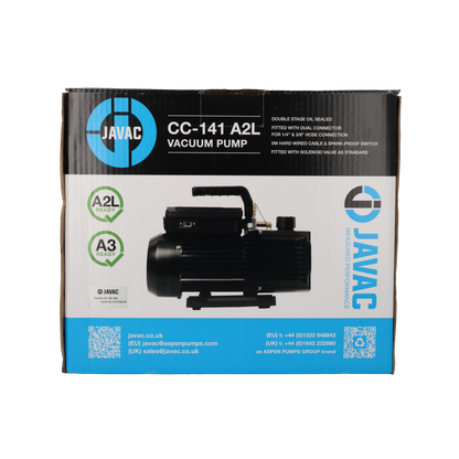 JAVAC CC-141-A2L vacuum pump retail box