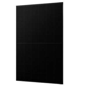 All-black monocrystalline solar panel, large array