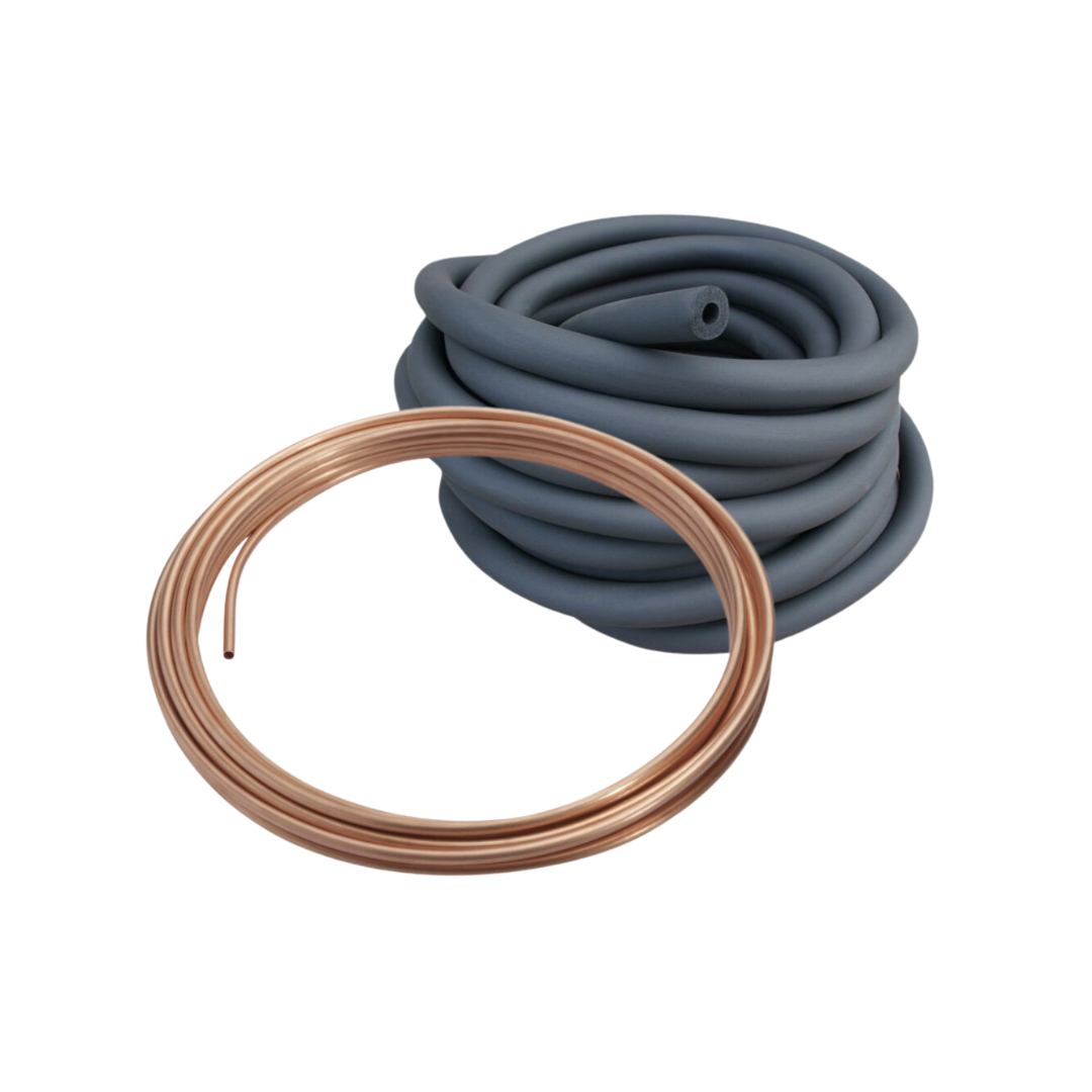 Copper pipe and lagging set 6 metre