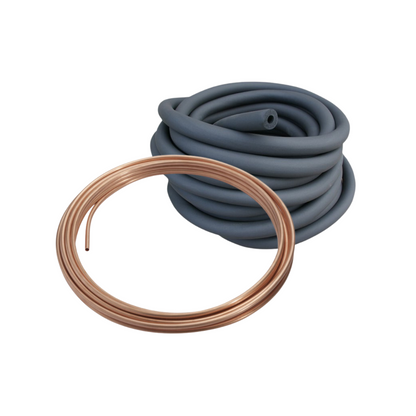 Copper pipe and lagging set 6 metre