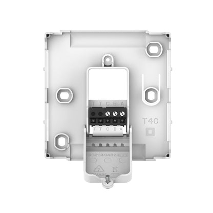 Honeywell Home DT4 wall plate with wiring terminals
