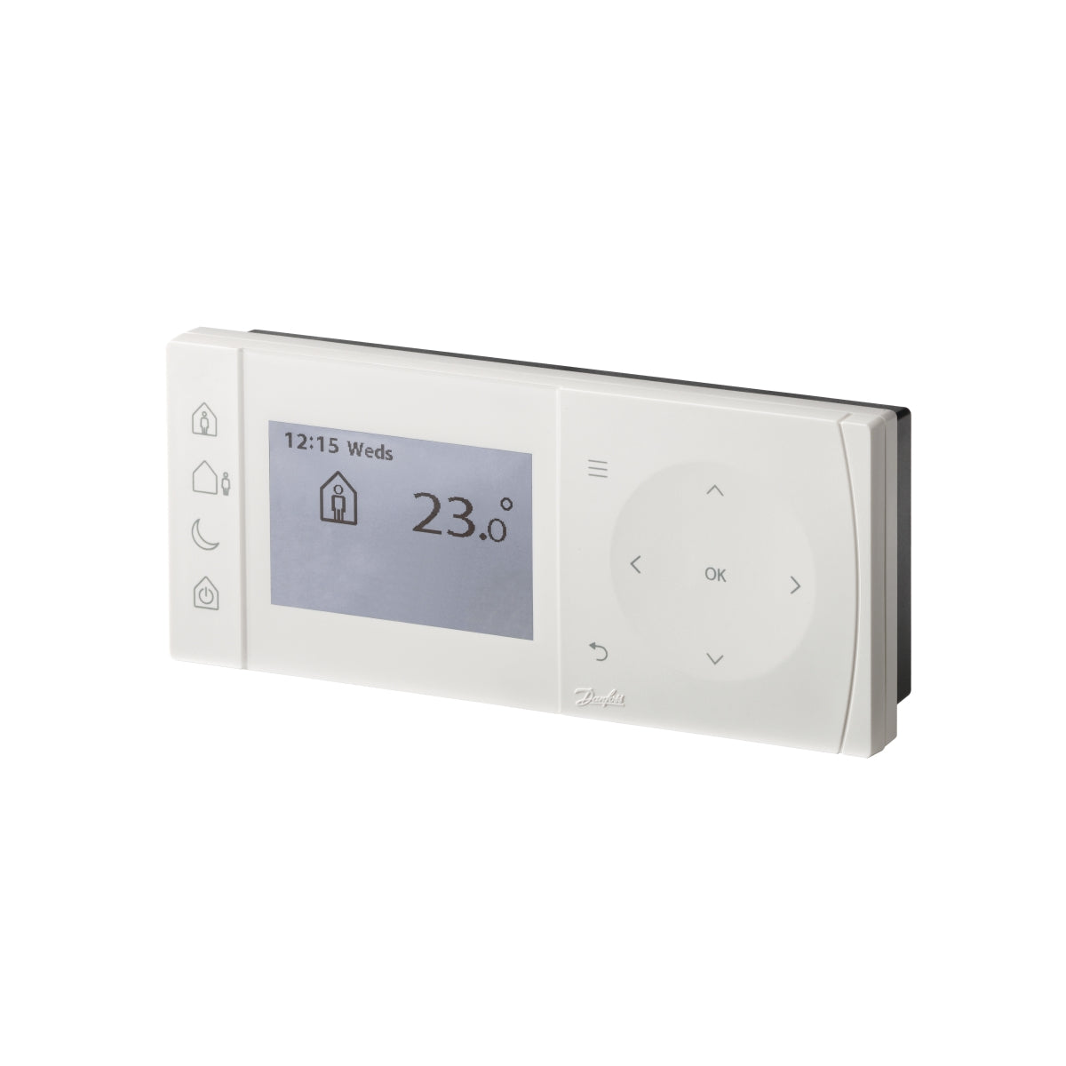 Danfoss TPOne-M programmable room thermostat, side view