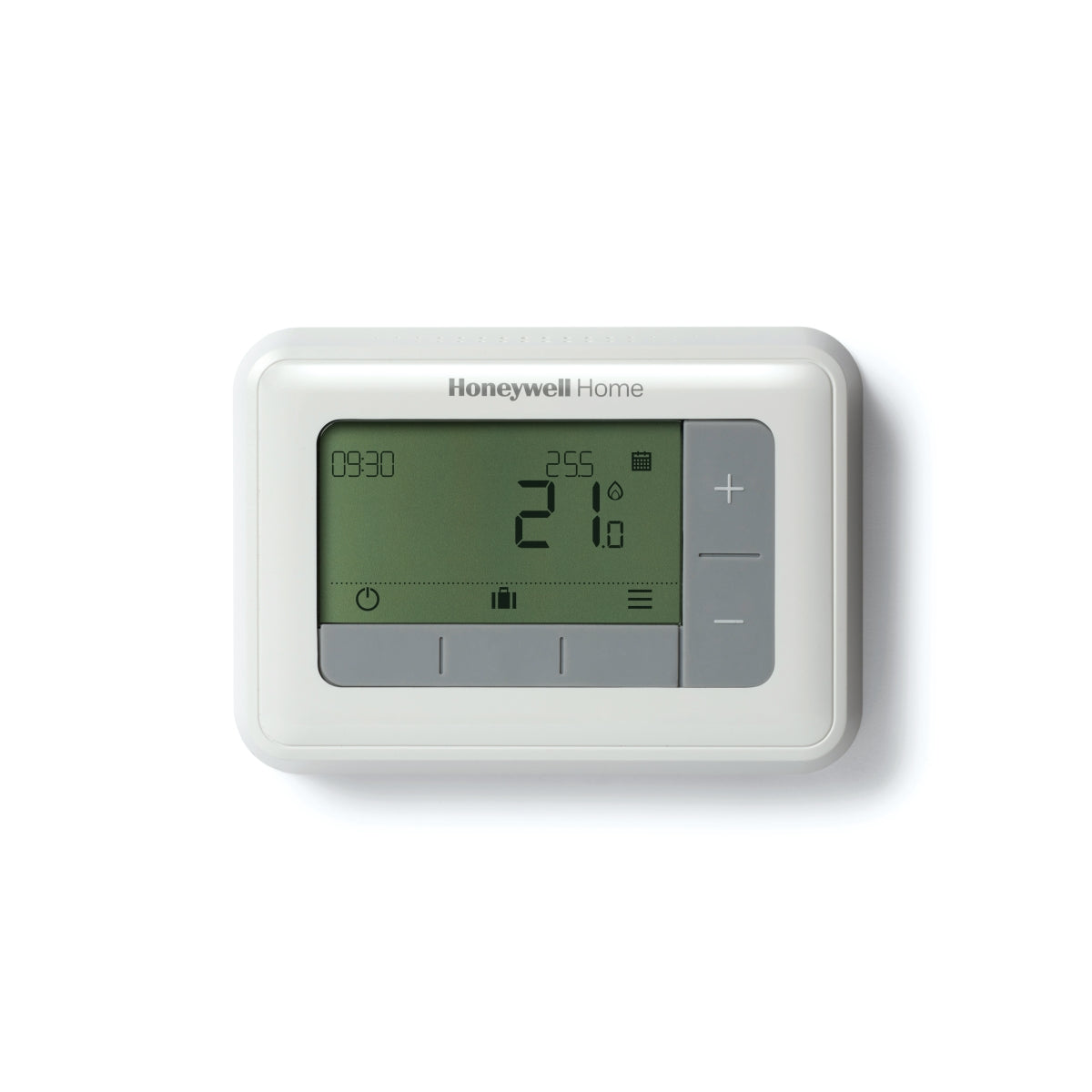 Honeywell Home T4 programmable thermostat, angled view
