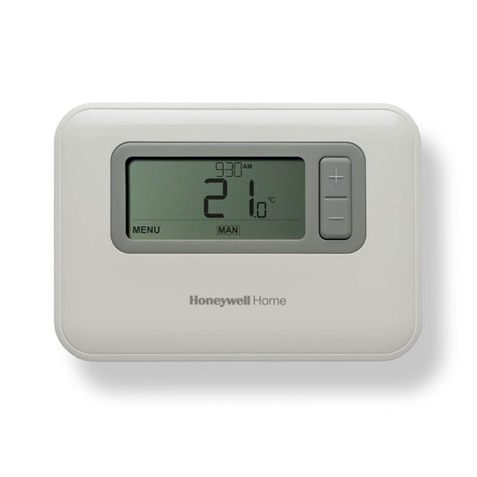 Honeywell Home T3 wired programmable thermostat, front view