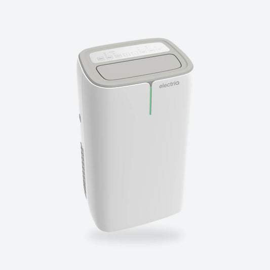 electriQ EcoPlus12HPW portable air conditioner, front angled view