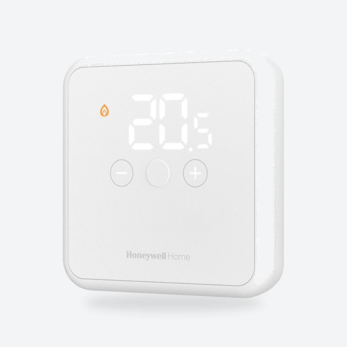 Honeywell Home DT4 wired room thermostat in white, front view
