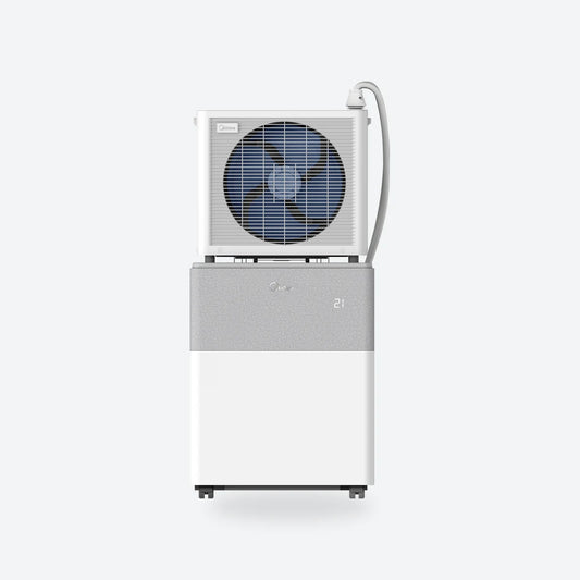 Midea PortaSplit 12,000 BTU portable split air conditioner, indoor and outdoor units