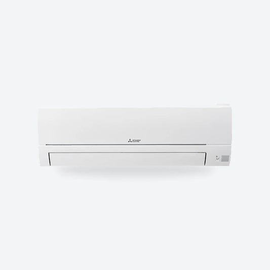 Mitsubishi Electric MSZ-HR wall-mounted air conditioning indoor unit in white, seen from the front.