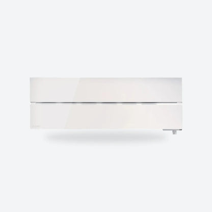 Mitsubishi Electric MSZ-LN wall-mounted air conditioning indoor unit in white, seen from the front.