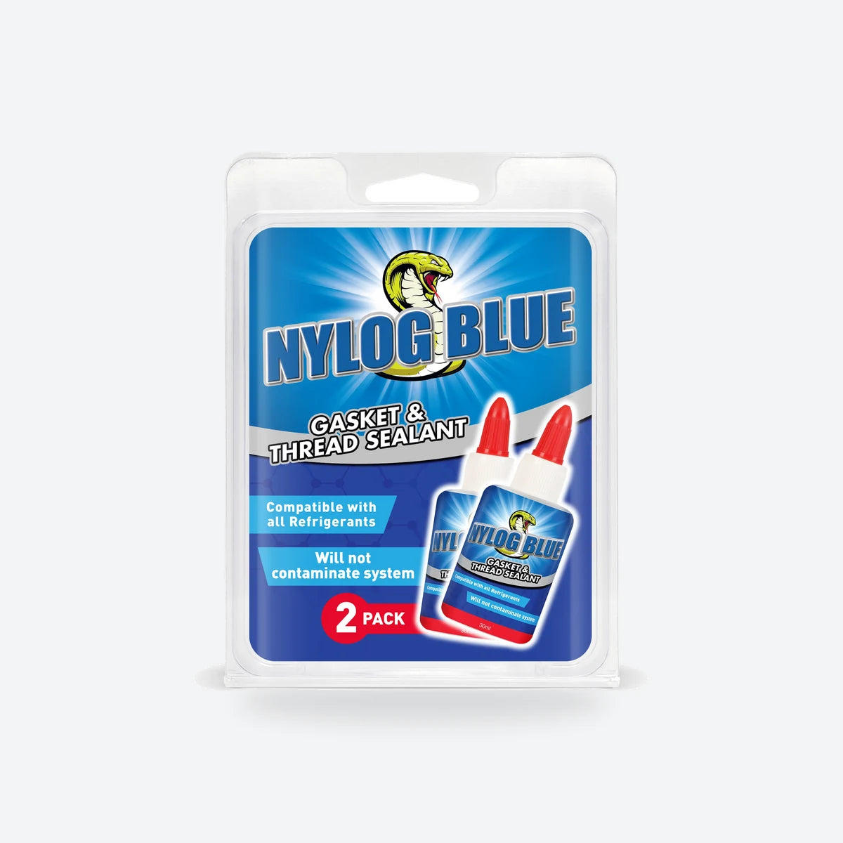 Nylog Blue gasket and thread sealant, twin pack
