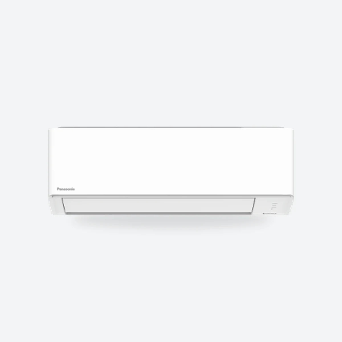 Panasonic TZ compact wall-mounted air conditioning indoor unit in white, seen from the front.