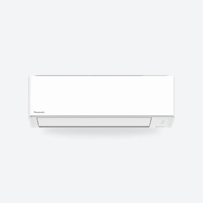 Panasonic TZ compact wall-mounted air conditioning indoor unit in white, seen from the front.