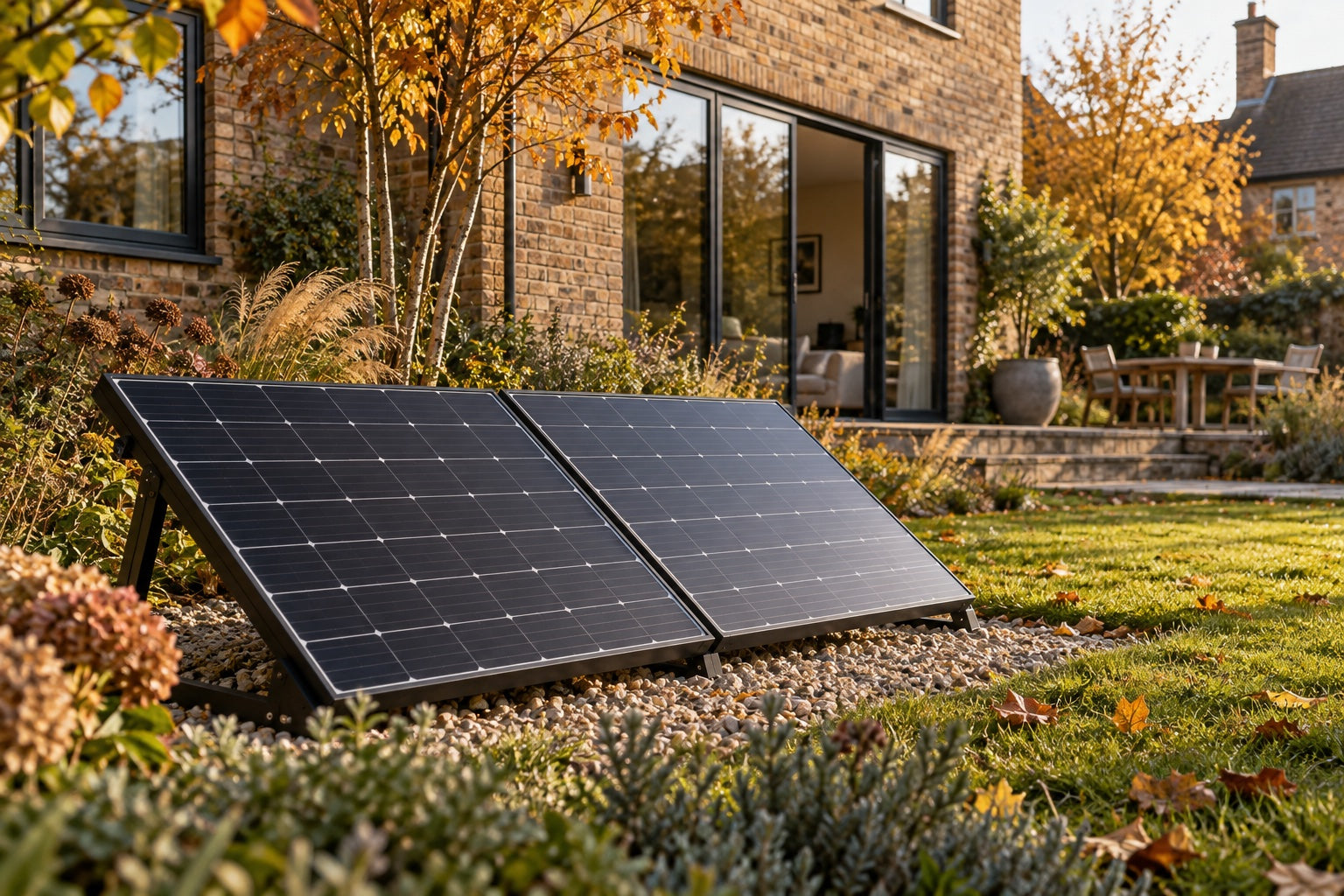 AI-generated solar editorial illustration. Not a product offered for sale or a completed installation.